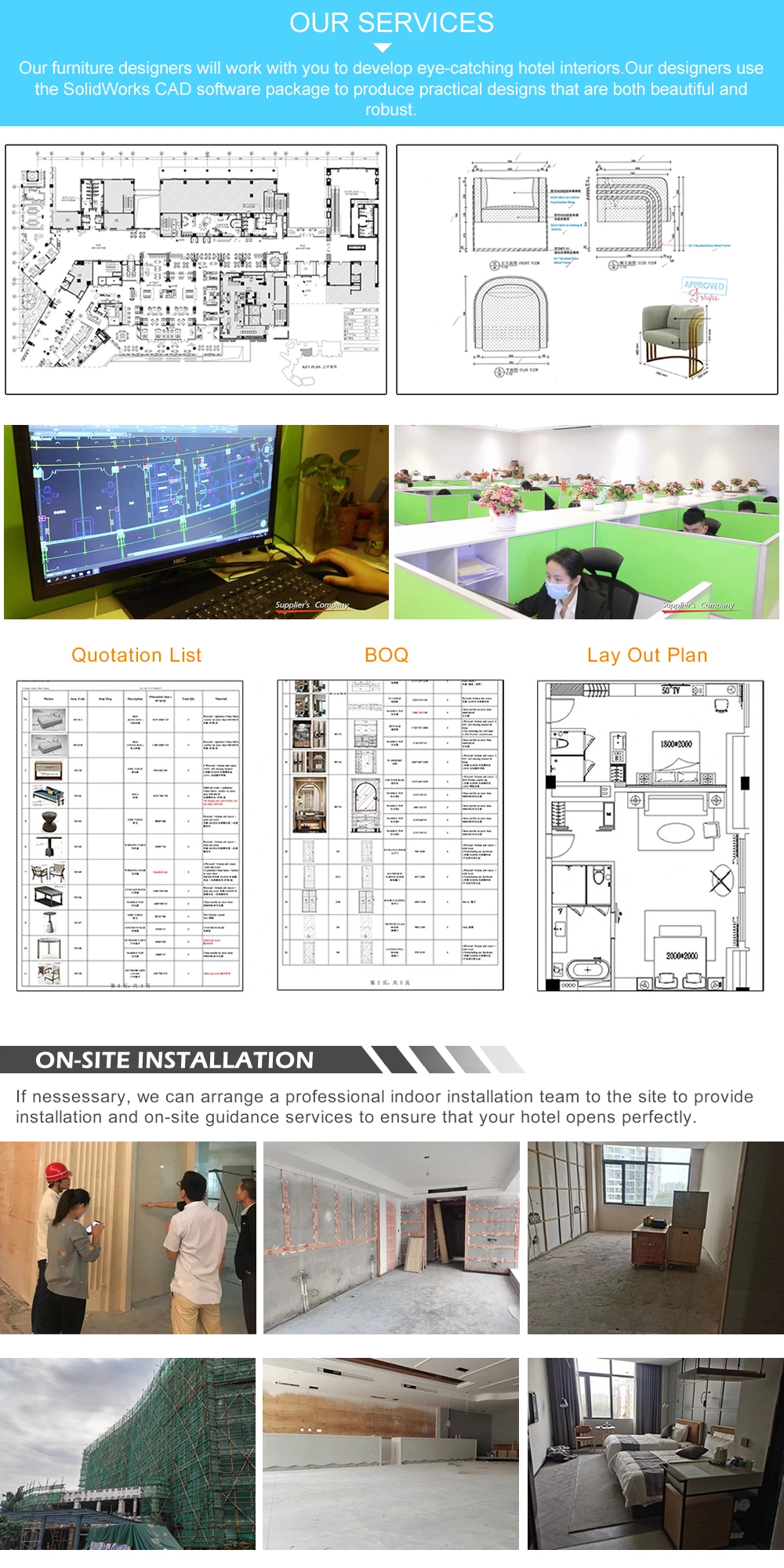 Corridor Wall Cladding Panel for Modern 5 Star Office & Hotel Interior Contract Furniture